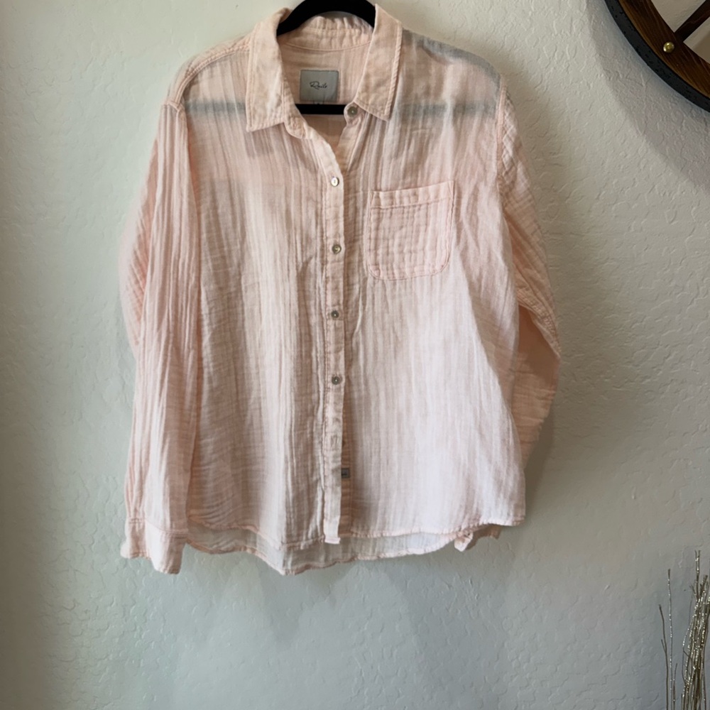 Rails Pink Casual Button Down Shirt